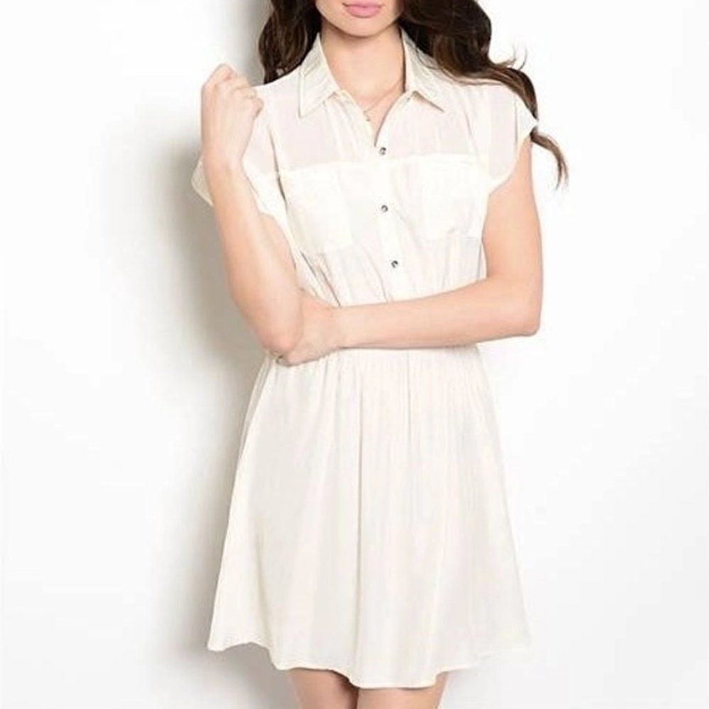 *Clearance* Entro Pure White Dress